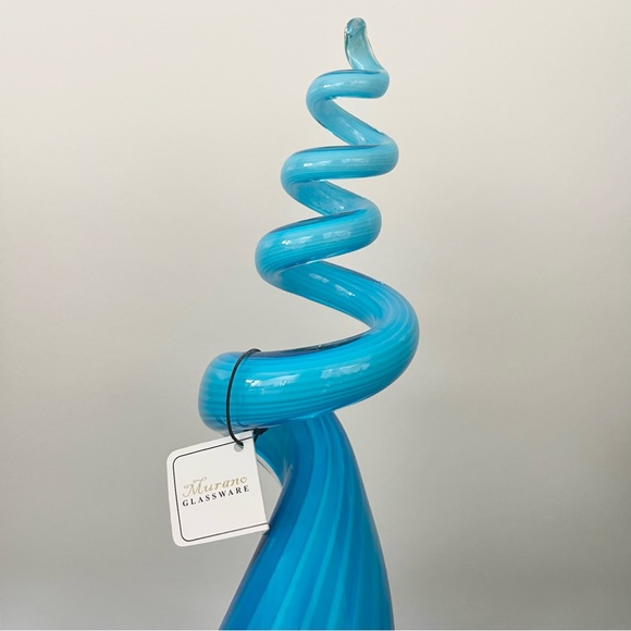 Murano Glass Brilliant Multiflori Corkscrew Art Glass Home Essentials Italy - Picture 3 of 11